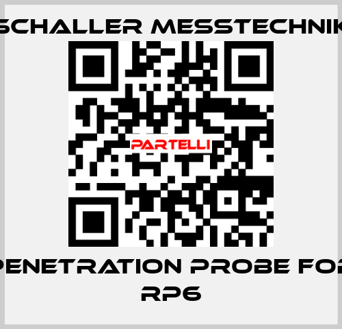 penetration probe for RP6 Schaller Messtechnik