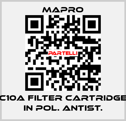 C10A filter cartridge in pol. Antist. Mapro