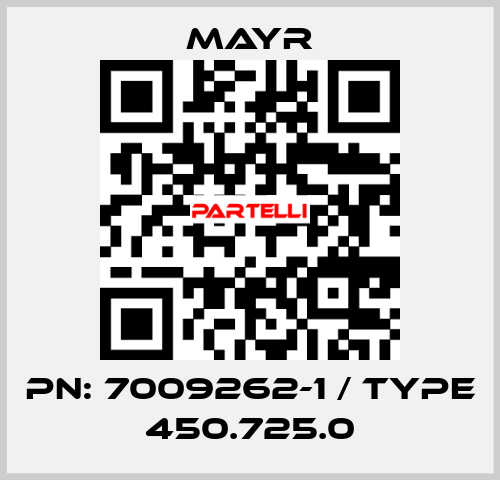 PN: 7009262-1 / Type 450.725.0 Mayr