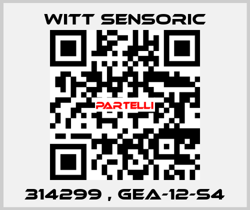 314299 , GEA-12-S4 Witt Sensoric