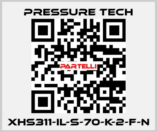 XHS311-IL-S-70-K-2-F-N Pressure Tech