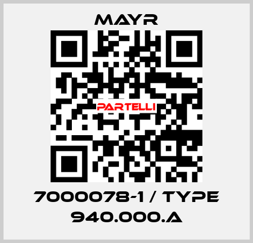 7000078-1 / Type 940.000.A Mayr