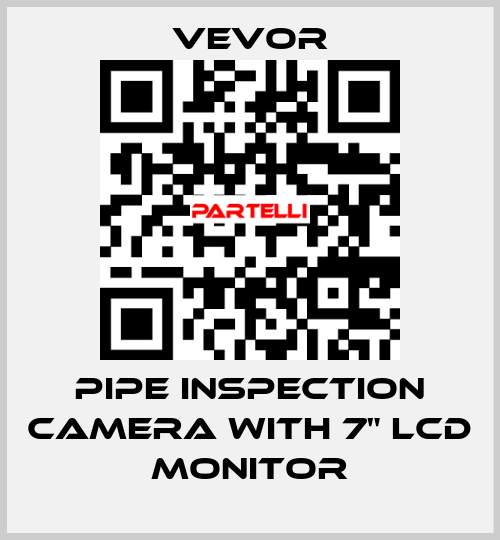 Pipe Inspection Camera with 7" LCD Monitor VEVOR