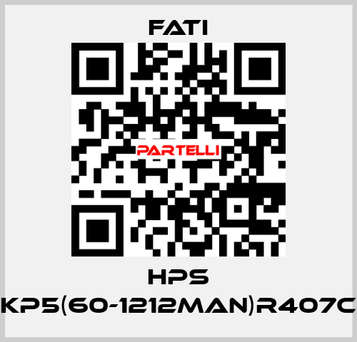 HPS KP5(60-1212MAN)R407C FATI