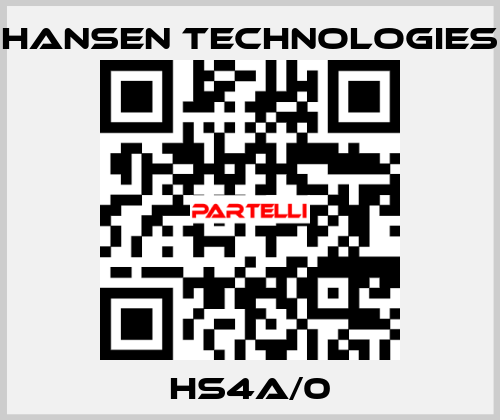 HS4A/0 HANSEN TECHNOLOGIES