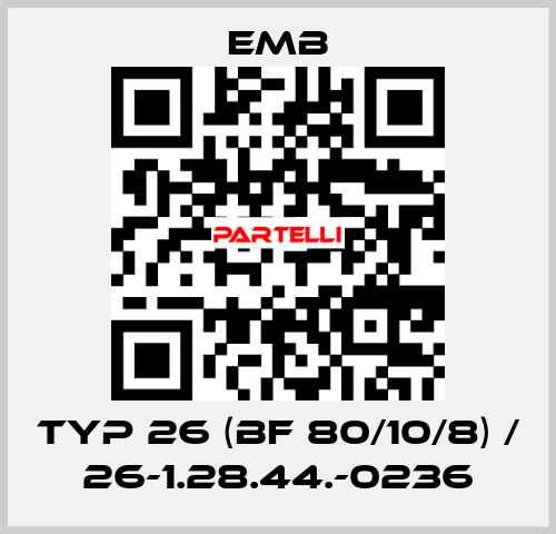 Typ 26 (BF 80/10/8) / 26-1.28.44.-0236 Emb