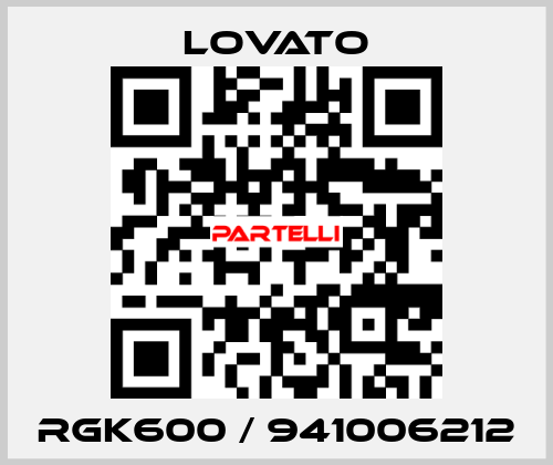 RGK600 / 941006212 Lovato