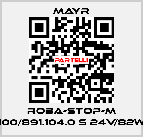 ROBA-STOP-M 100/891.104.0 S 24V/82W Mayr