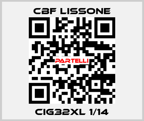 CIG32XL 1/14 CBF LISSONE