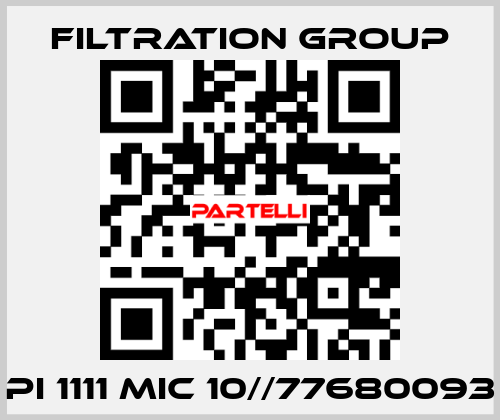 Pi 1111 Mic 10//77680093 Filtration Group