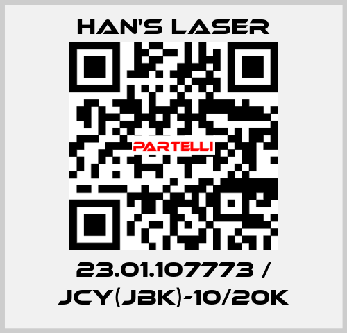 23.01.107773 / JCY(JBK)-10/20K Han's Laser