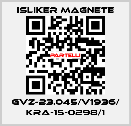 GVz-23.045/V1936/ KRA-15-0298/1 ISLIKER MAGNETE