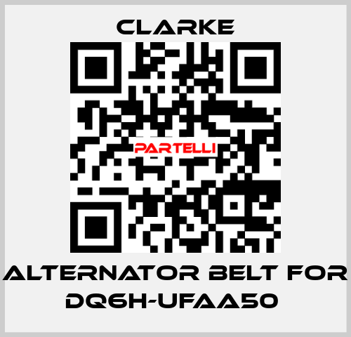 Alternator Belt for DQ6H-UFAA50  Clarke