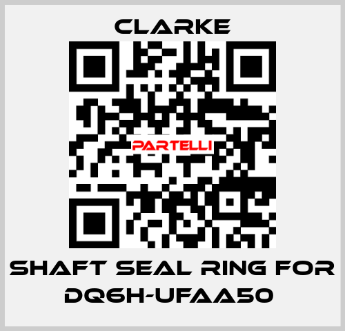 Shaft seal ring for DQ6H-UFAA50  Clarke