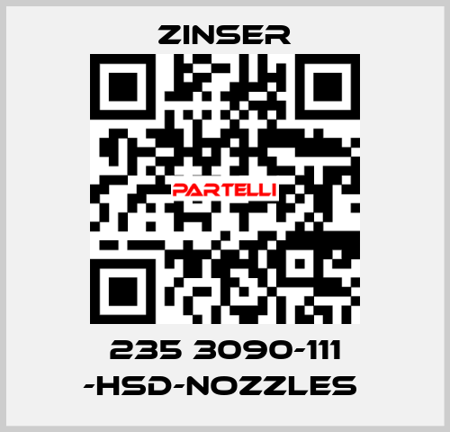 235 3090-111 -HSD-nozzles  Zinser