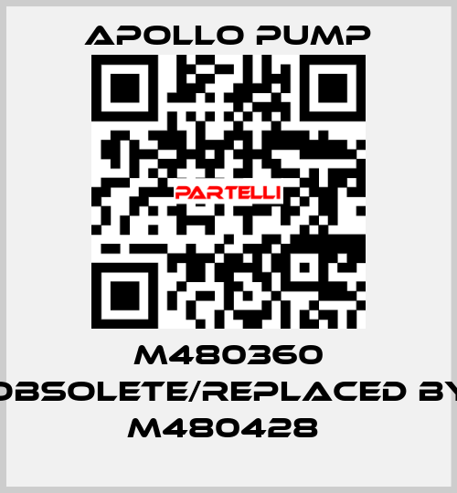 M480360 obsolete/replaced by M480428  Apollo pump