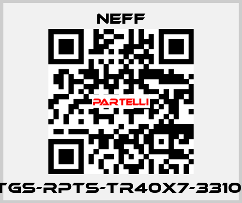 TGS-RPTS-TR40X7-3310  Neff