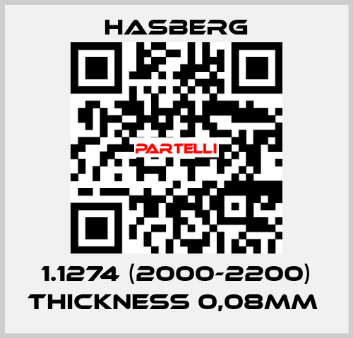 1.1274 (2000-2200) thickness 0,08mm  Hasberg