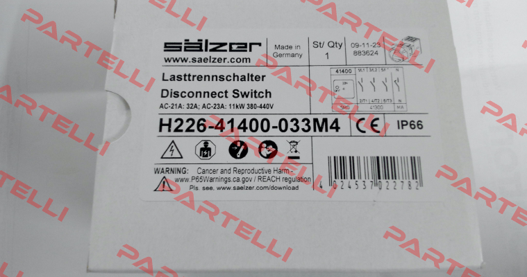 H226-41400-033M4 Salzer