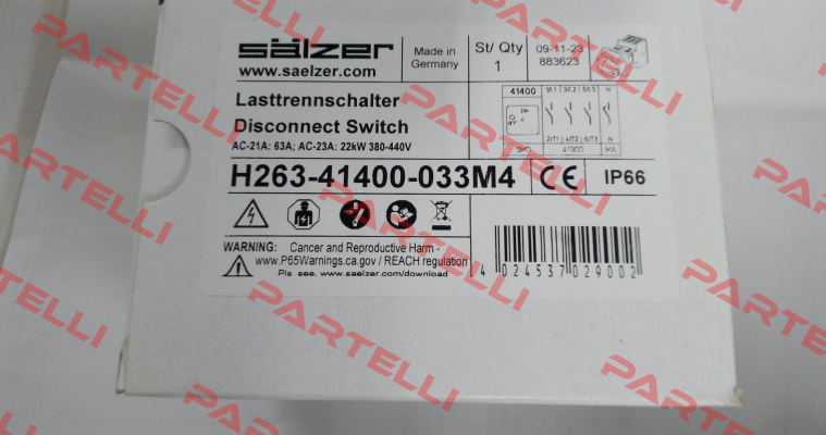 H263-41400-033M4 Salzer