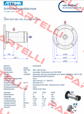 GR40 SMT 16B 150L AC28/B5 AX11/2" V Settima