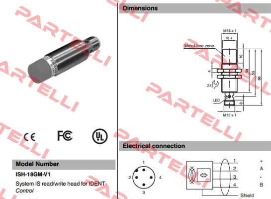 P/N: 181881, ISH-18GM-V1  Pepperl-Fuchs