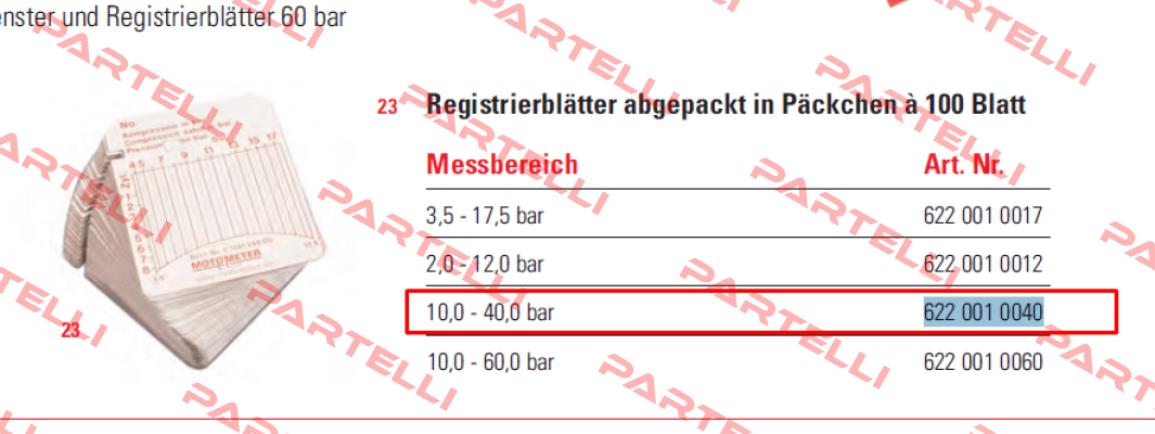 622 001 0040  Motometer