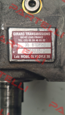 Dynabox 35 Basic 10,25 P H3 BMF70/500 AM N°5 Ø14 mm 4578404 Girard Transmissions