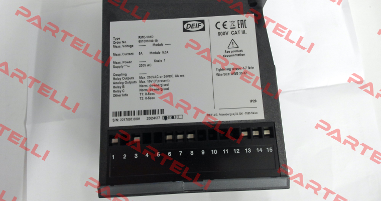 2913160660 02 / RMC-131D - AC supply Deif