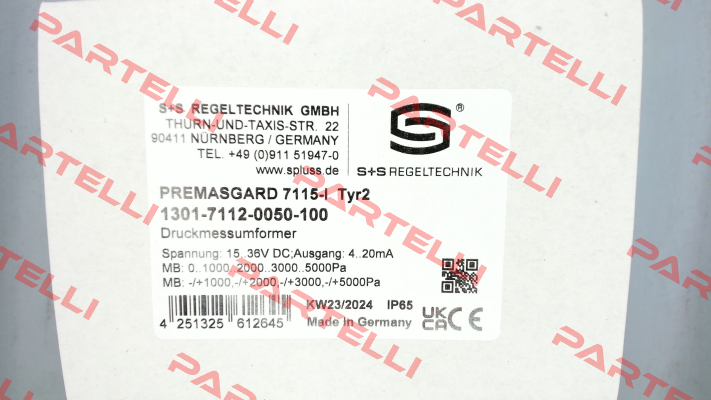 Premasgard 7115-I S+S REGELTECHNIK