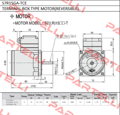 S7R15GA-TCE Spg Motor