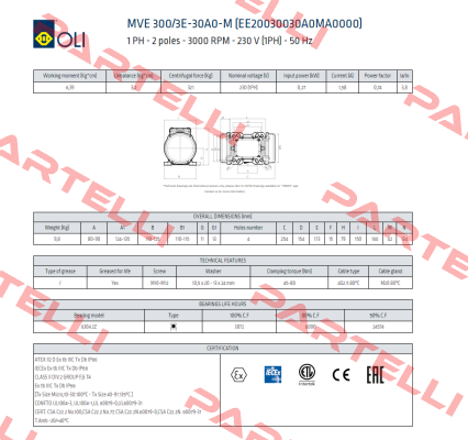 MVE 300/3E-30A0-M Oli