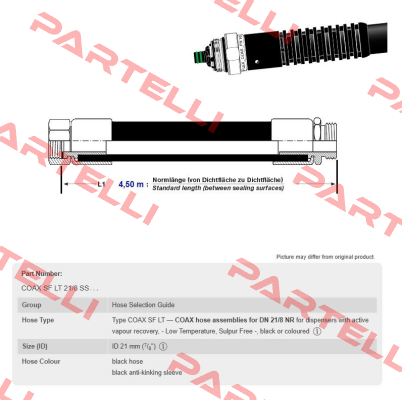 COAX 21/8SS L1 Elaflex