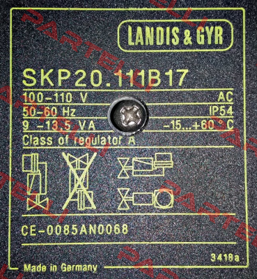 SKP20.111B17 obsolete, replacement SKP25.001 E1  Siemens (Landis Gyr)