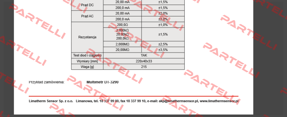 DT-3290 Cem