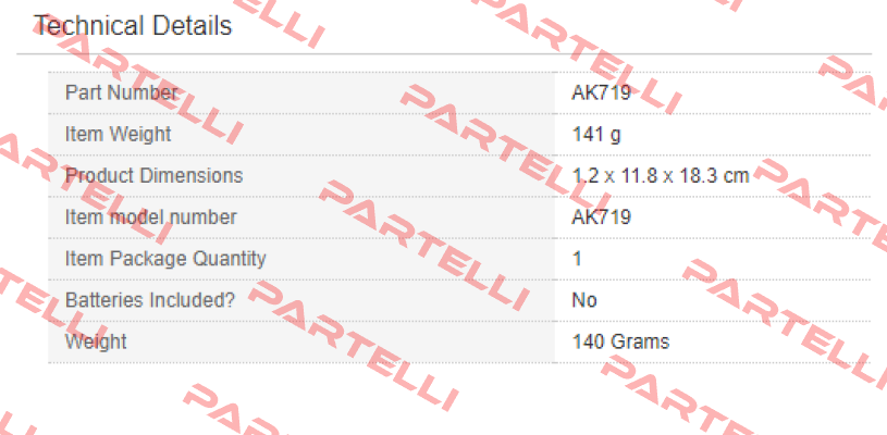 AK719  Sealey