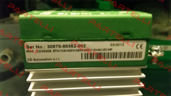 CD3000S-3PH/15A/400V/480V/No/110VAC/ZC/NF  CD AUTOMATION