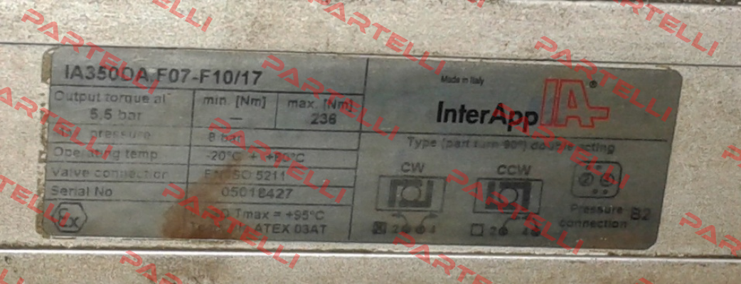 IA350DA F07-F10/17  obsolete/ replaced by IA350D.F07-F1017 InterApp