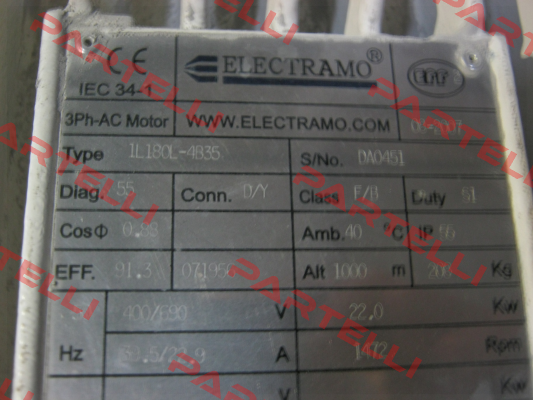 1L180L-4B35 obsolete, replaced by  YX3-180L-4  Electramo