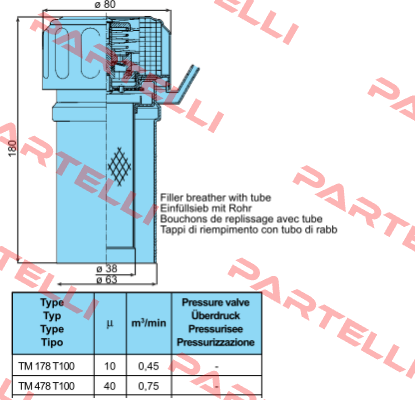 TM 478 T100  Sofima Filtri