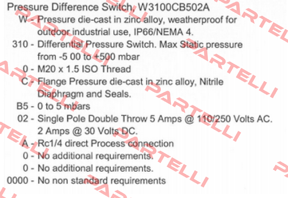 W-310-0-C-B5-02-A                    Delta Controls