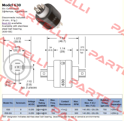 Model 630 Mercotac