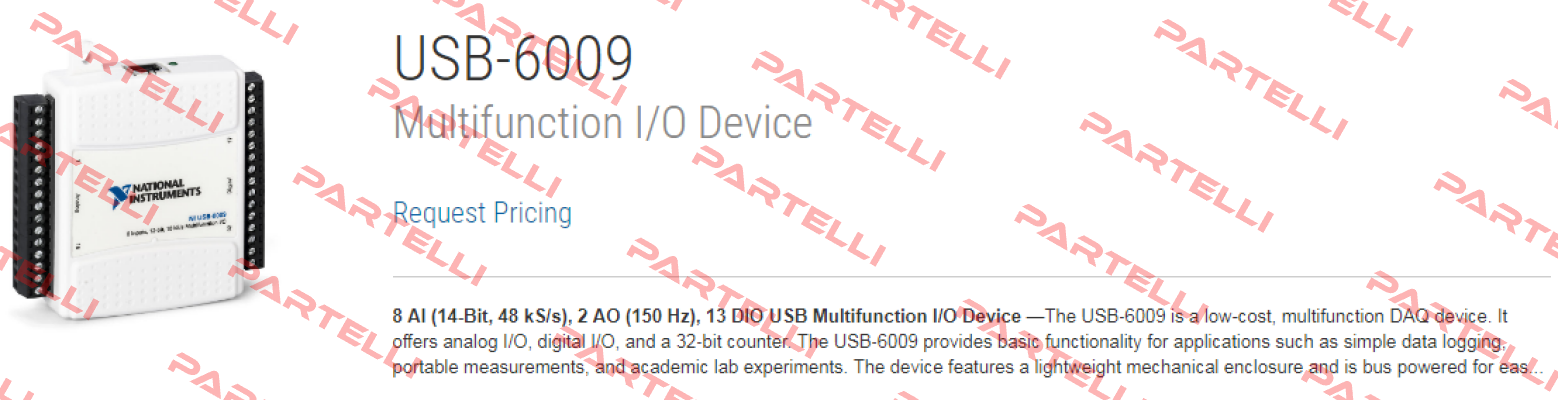 779026-01 / USB-6009 National Instruments