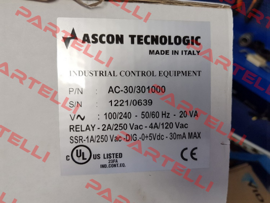 P/N AC-30/301000  Ascon