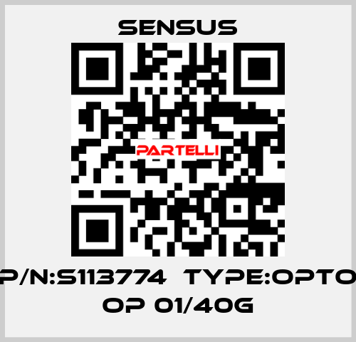 P/N:S113774  Type:Opto OP 01/40G Sensus