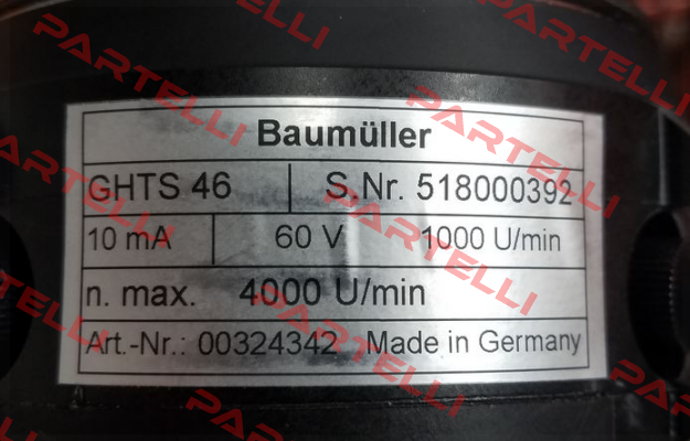 GHTS 46 (60 V 1000 U) Baumüller