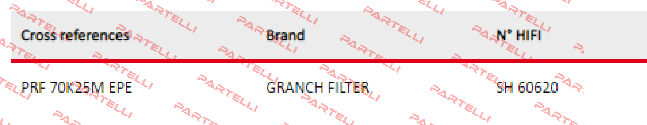 PRF70K25MEPE GRANCH FILTER