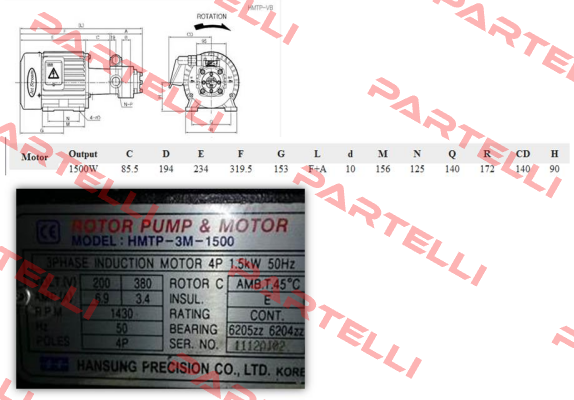 HMTP-3M-1500-204HAVB Hansung Precision