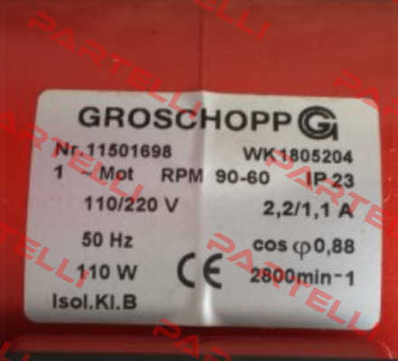 Nr. 11501698 WK 1805204 - OEM Groschopp