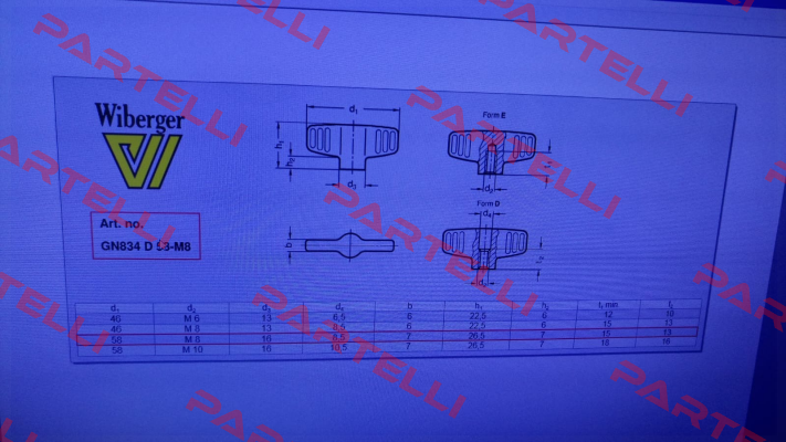 GN 834-58-M8-D-MT Wiberger